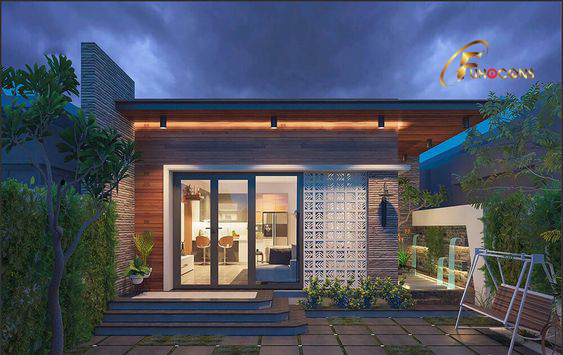 Mẫu nhà gác lửng 3 phòng ngủ 5x20 đẹp và hiện đại 12 Mẫu nhà gác lửng 3 phòng ngủ 5x20