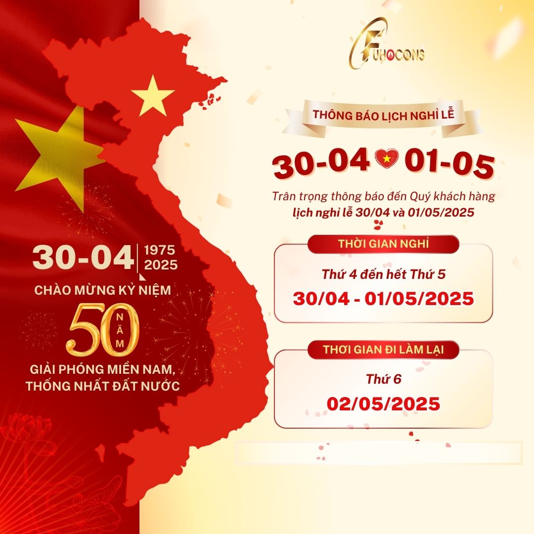 Thông báo nghỉ 30/4 – 1/5 năm 2025 2 Fuhocons 3